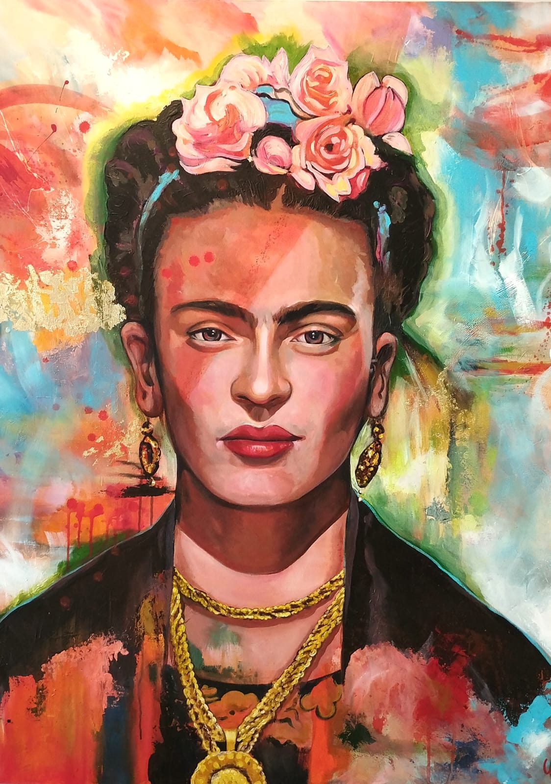 Frida Kahlo de la serie mujeres doradas